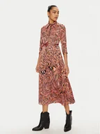 Sukienki - PINKO Sukienka koszulowa 102834 A1KD Pomarańczowy Regular Fit - miniaturka - grafika 1