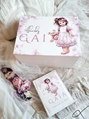 Pamiątka Chrztu Świętego - ZESTAW DZIEWCZYNKA personalizowany, prezent na chrzest, roczek dla dziewczynki - miniaturka - grafika 1