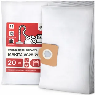 20x Worek do Odkurzacza Makita VC2512L Syntetyczny Tekstylny Pojemny Worki - Worki do odkurzaczy - miniaturka - grafika 1