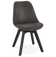 Krzesła - Kokoon Design Krzesło Design Some ciemnoszare nogi czarne CH03300DGBL - miniaturka - grafika 1
