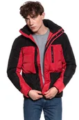 Kurtki męskie - Wrangler Protector Jacket Męska Kurtka Zimowa Red W4A2W3X47-M - miniaturka - grafika 1