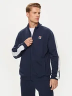 Bluzy męskie - Fila Bluza FAM0617 Granatowy Regular Fit - miniaturka - grafika 1