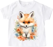 Koszulki dla dziewczynek - koszulka dla dziewczynki wzór zwierzaczek1 - miniaturka - grafika 1