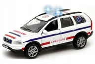 Samochody i pojazdy dla dzieci - Hipo POGOTOWIE AUTO KARETKA DŹWIĘK ŚWIATŁO 11CM METAL - miniaturka - grafika 1