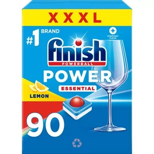 Tabletki do zmywarek FINISH Powerball Power Essential Lemon - 90 szt. - Akcesoria i części do zmywarek - miniaturka - grafika 1