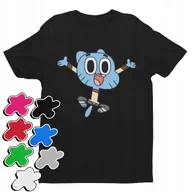 Koszulki męskie - Koszulka T-Shirt Dziecięca Z Nadrukiem Gumball Darwin Różne -M 134-140 - miniaturka - grafika 1