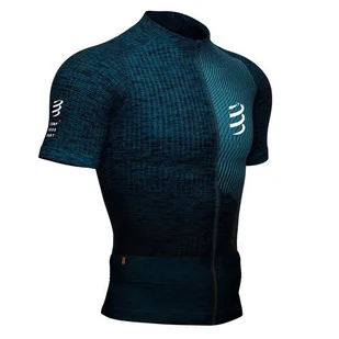 COMPRESSPORT Koszulka kompresyjna do biegania TRAIL POSTURAL SS TOP 2020 niebieska - Koszulki sportowe męskie - miniaturka - grafika 11