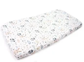 Prześcieradła - PRZEŚCIERADŁO 120x200 cm Z GUMKĄ DO ŁÓŻKA WZORY BAWEŁNA Kerstin - miniaturka - grafika 1
