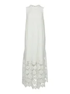 Sukienki - YAS Sukienka letnia Twigsy 26037703 Biały Relaxed Fit - miniaturka - grafika 1