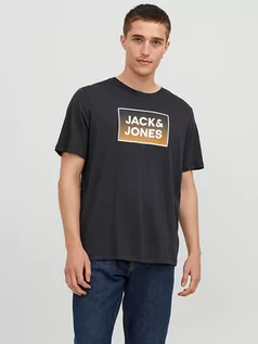 Koszulki męskie - Jack & Jones Koszulka w kolorze granatowym - grafika 1