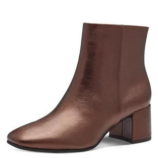 MARCO TOZZI Damskie botki Zip+Slip 2-25049-41, Bronce, 39 EU - Botki damskie - miniaturka - grafika 1
