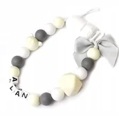 Akcesoria do smoczków - Zawieszka do smoczka z imieniem ALAN dla niego HIT - miniaturka - grafika 1