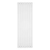 Grzejniki łazienkowe - Rebison Julia Grzejnik pionowy dekoracyjny panelowy 1600 pojedynczy Zestaw termostatyczny - Zestaw biały, Szerokość - 546 mm, - miniaturka - grafika 1