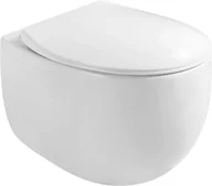 Miski WC - Mexen Egg miska wc Rimless z deską wolnoopadającą slim, duroplast, biała połysk - 30245000 - miniaturka - grafika 1