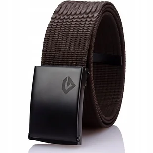 Pasek Parciany Męski BRĄZOWY Gracio KLAMRA Czarna - Paski Pasek Parciany Męski BRĄZOWY Gracio KLAMRA Czarna - Paski - miniaturka - grafika 1