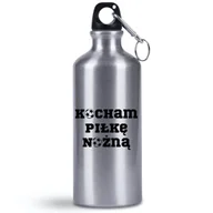 Shakery i bidony sportowe - Butelka/bidon 500 ml napis Kocham Piłkę Nożną, football, piłka + imię, 4 - miniaturka - grafika 1