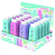 Przybory szkolne - Gumka uniwersalna KEYROAD Pastel Suwak 1szt. mix kolorów - miniaturka - grafika 1