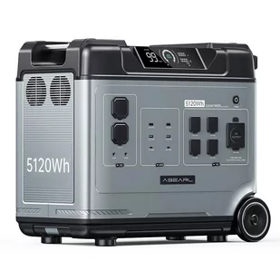 OUOUKITEL ABEARL P5000 Portable Power Station, 5120Wh LiFePO4 Battery, 2200W Output, Seamless 2000W UPS, 15 Outputs - Akumulatory ogólnego zastosowania - miniaturka - grafika 2