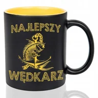 Kubki - Kubek Grawer ŻÓŁTY IDEALNY PREZENT DLA WĘDKARZA Najlepszy Wędkarz Wzory - miniaturka - grafika 1