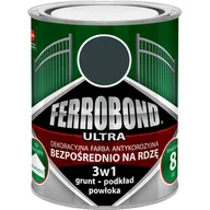 Farby olejne i specjalne - FERROBOND Farba antykorozyjna ULTRA półmat antracyt RAL 7016 0,25 l - miniaturka - grafika 1