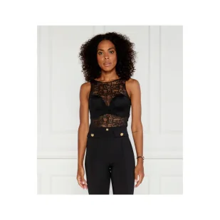 Elisabetta Franchi Koronkowe body | Slim Fit - Body - miniaturka - grafika 1