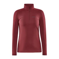 Bluzy sportowe damskie - Damska Bluza CRAFT CORE GAIN MIDLAYER W 1909497-447000 – Bordowy - miniaturka - grafika 1
