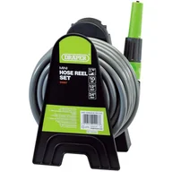 Węże ogrodowe i zraszacze - Draper Tools Lumarko Tools Mini zestaw do zwijania węża, rolka i wąż 10 m, zielony 429550 VidaXL - miniaturka - grafika 1