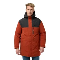 Płaszcze męskie - Męska parka zimowa Jack Wolfskin GLETSCHERSEE PARKA M intense rust - S - miniaturka - grafika 1