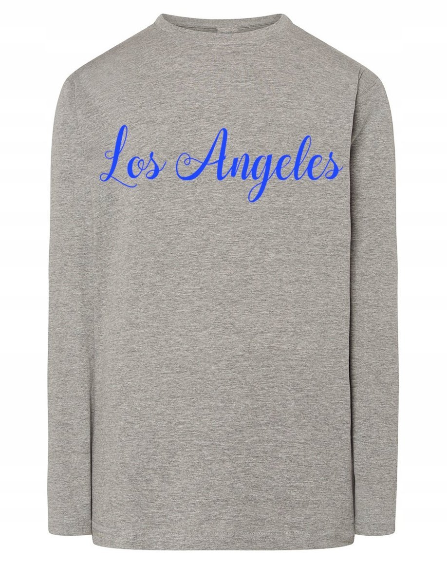 Longsleeve fajny nadruk napis LOS ANGELES r.4XL