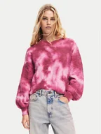 Swetry damskie - Desigual Sweter Victoria 24WWJF17 Różowy Relaxed Fit - miniaturka - grafika 1