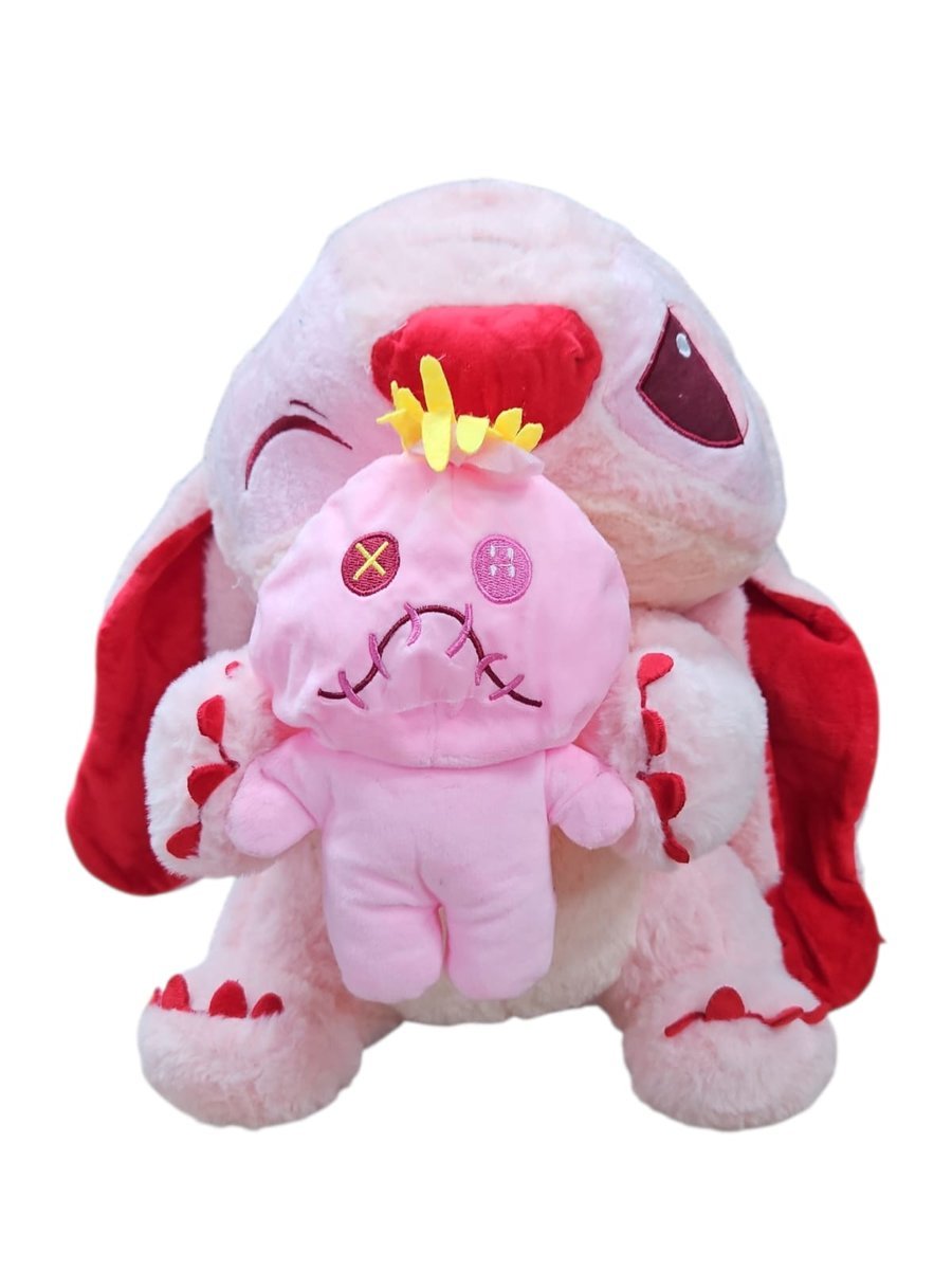 Maskotka Różowy Stitch 40 cm - Idealny Prezent dla Miłośników Lilo i Stitch