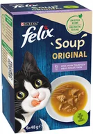 Mokra karma dla kotów - Felix Soup - Różnorodność smaków, 18 x 48 g - miniaturka - grafika 1