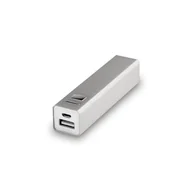 Powerbanki - Power bank 2200 mAh srebrny - miniaturka - grafika 1