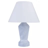 Lampy stojące - Drewniana lampka nocna z abażurem szary marmur - S225 B4-P70 - miniaturka - grafika 1
