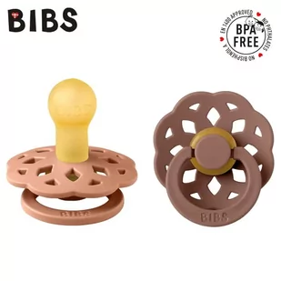 Bibs Boheme 2-pack Peach & Woodchuck S kauczuk hevea - Smoczki uspokajające - miniaturka - grafika 1