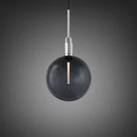 Lampy sufitowe - Lampa wisząca Forked Pendant Globe Large Smoked Stalowa - miniaturka - grafika 1