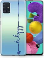 Etui i futerały do telefonów - Etui na telefon komórkowy Samsung Galaxy Protective Case Cover Bumper Case Shell Ultra Thin, Model: Samsung Galaxy S20, Wybierz wzór: Be Happy Blue - miniaturka - grafika 1