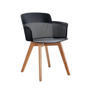Krzesła - Skandynawskie krzesło z ażurowym oparciem - Tagi - miniaturka - grafika 1