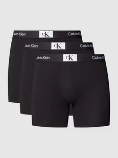 Majtki z elastycznym paskiem z logo w zestawie 3 szt. model ‘BOXER BRIEF’ - Majtki męskie - miniaturka - grafika 1