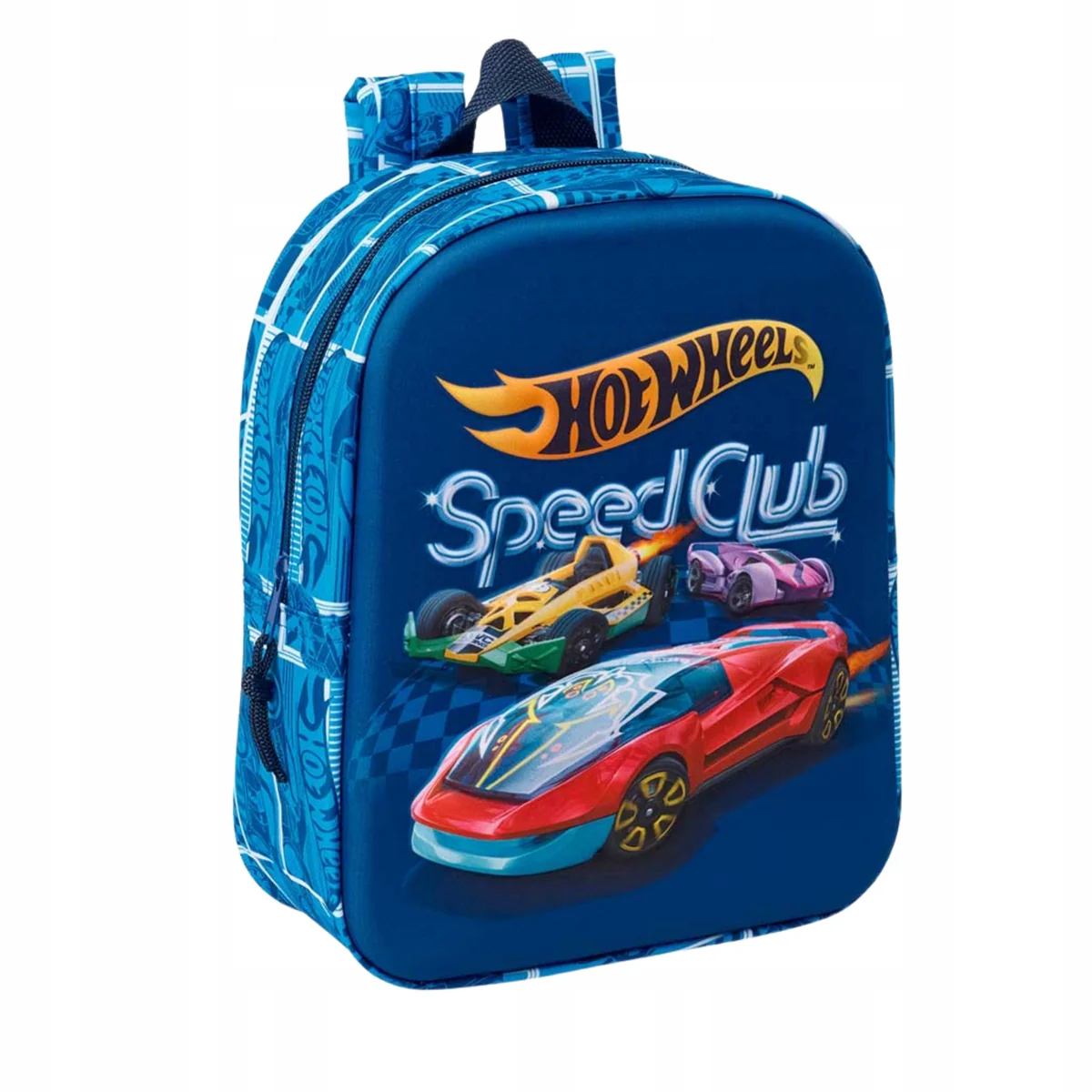 Plecak Safta Hot Wheels 3D 6 l, niebieski, dla dzieci, niebieski, rozmiar uniwersalny