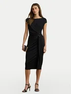 Sukienki - LAUREN RALPH LAUREN Sukienka koktajlowa 200973601001 Czarny Slim Fit - miniaturka - grafika 1