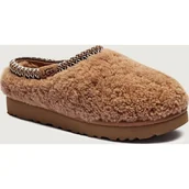 Kapcie damskie - UGG Skórzane mule TASMAN MAXI CURLY z dodatkiem wełny - miniaturka - grafika 1