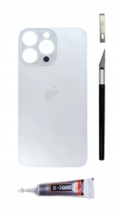 OEM Panel tylny biały do iPhone 14 Pro Max Big Hole szkło klapka baterii - Części serwisowe do telefonów - miniaturka - grafika 1
