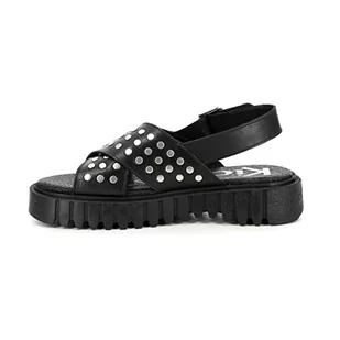 KICKERS Fact, sandały damskie, czarne, 39 EU, czarny, 39 EU - Sandały damskie - miniaturka - grafika 1