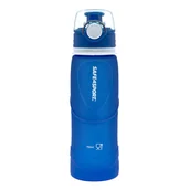 Shakery i bidony sportowe - Safe4sport Bidon silikonowy składany 750 ml duży niebieski - miniaturka - grafika 1