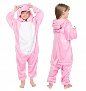 Piżamy chłopięce - Prosiaczek Piżama Świnka Kigurumi Onesie 140 - grafika 1