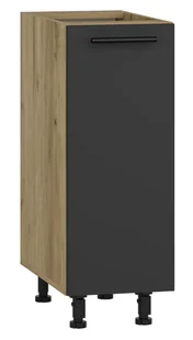 Wąska dolna szafka kuchenna dąb craft + antracyt B6-H28 - Szafki kuchenne - miniaturka - grafika 1