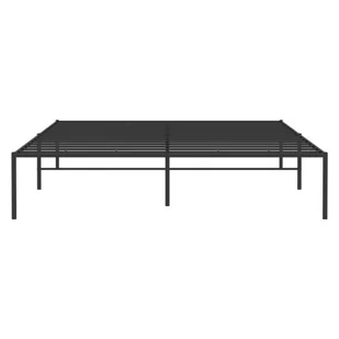 Metalowa rama łóżka, czarna, 160x200 cm Lumarko! - Łóżka - miniaturka - grafika 6