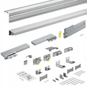 Meble modułowe i akcesoria - System drzwi przesuwnych Hettich TopLine L zestaw okuć lewy do szafy 2D - miniaturka - grafika 1