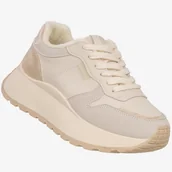 Sneakersy damskie - Sneakersy Damskie BIG STAR Buty Sportowe Półbuty Ocieplane Beżowe SS274008 Beżowy 37 - miniaturka - grafika 1